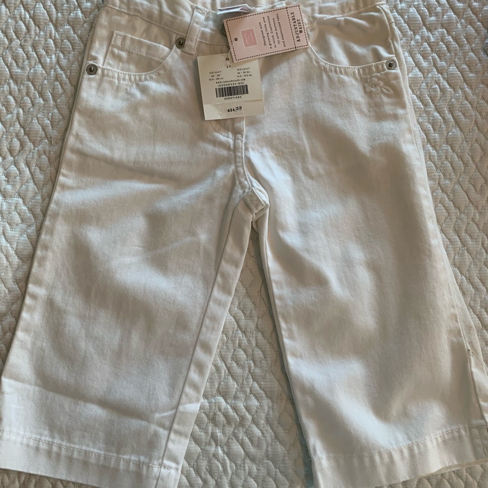 NWT Janie & Jack size 3T white jeans